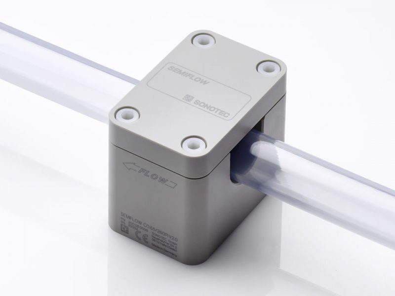 Ultrasonic Clamp-On Flow Sensor SEMIFLOW co.65 260pi v2.0 from Sonotec