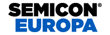 black and blue logo semicon europe