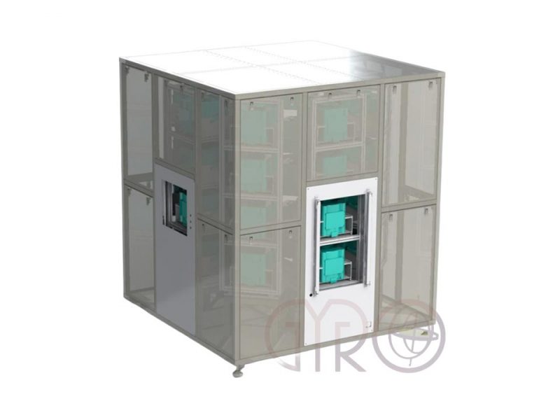 Zip Stocker for Autonomous Mobile Robots from GYRO for carrier type 8" SMIF, 12" FOUP, 8"/12" Metal Frame Cassette,... to store Wafer.