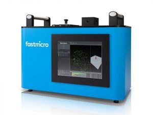 Metrology and Handling for the Semiconductor/MEMS area with sample image: Fastmicro Sample Scanner by FAST MICRO validates surface cleanliness with 0.5 µm particle detection, objective reports and measurements in seconds.